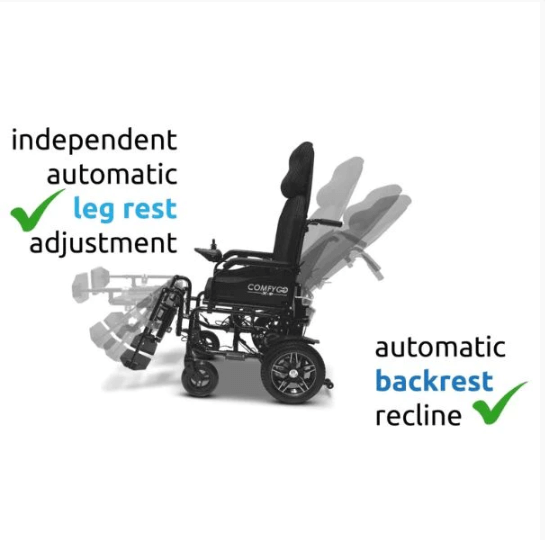 ComfyGO X-9 Reclining Powerful, and Versatile Wheelchairs - Comfortable-Chicken Pieces